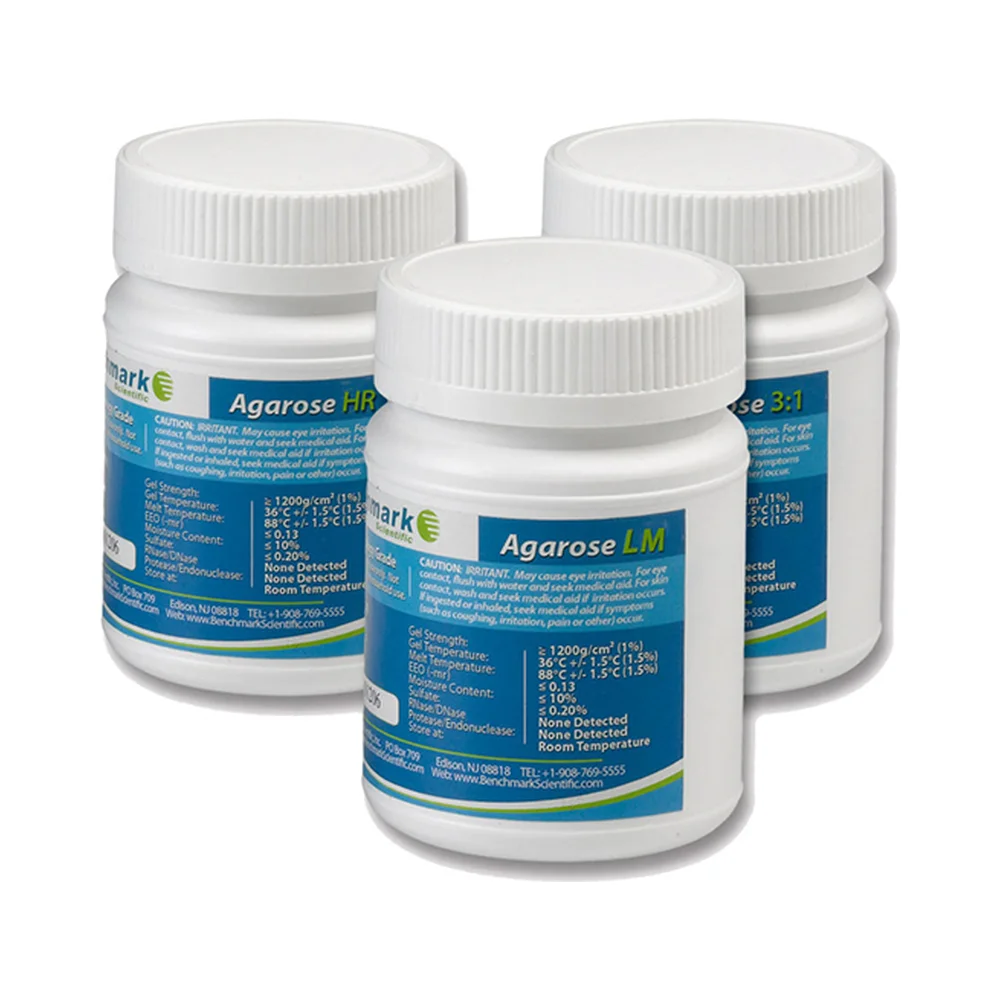 Benchmark Agarose HR (High Resolution, PCR Grade), 100 g - Laboratory Equipment | Legacy Lab Supplies