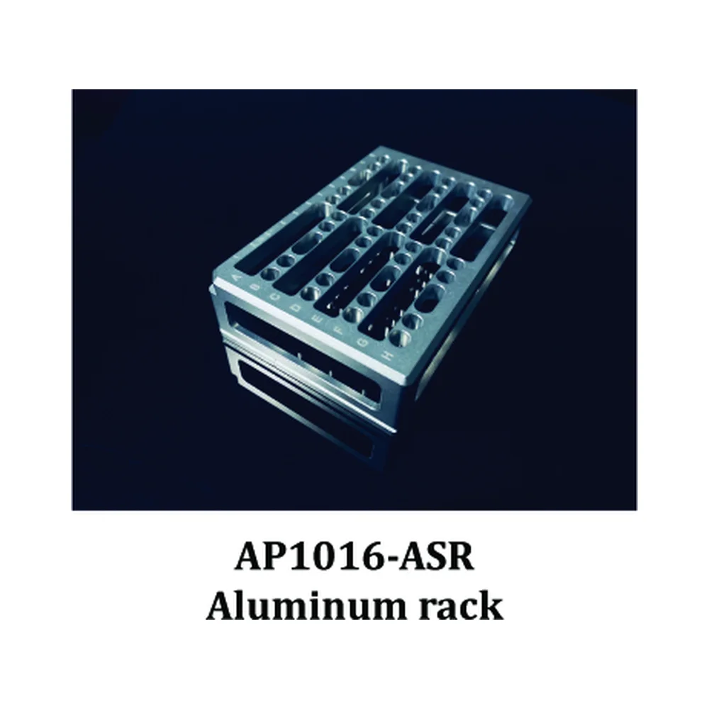 Aluminum Sample Rack for IsoPure Mini 6-Well Strips - Laboratory Equipment | Legacy Lab Supplies