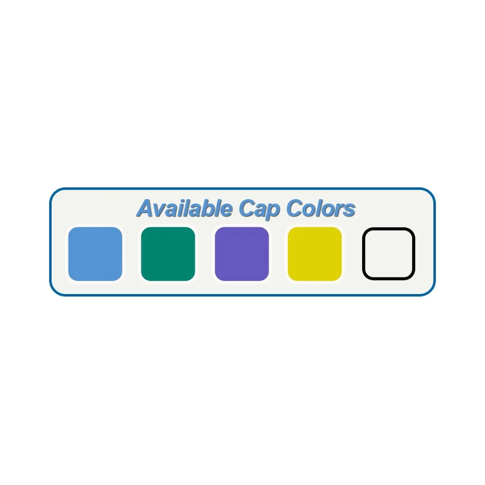 Replacement Cap, Standard Blue , 10/pk - Laboratory Equipment | Legacy Lab Supplies