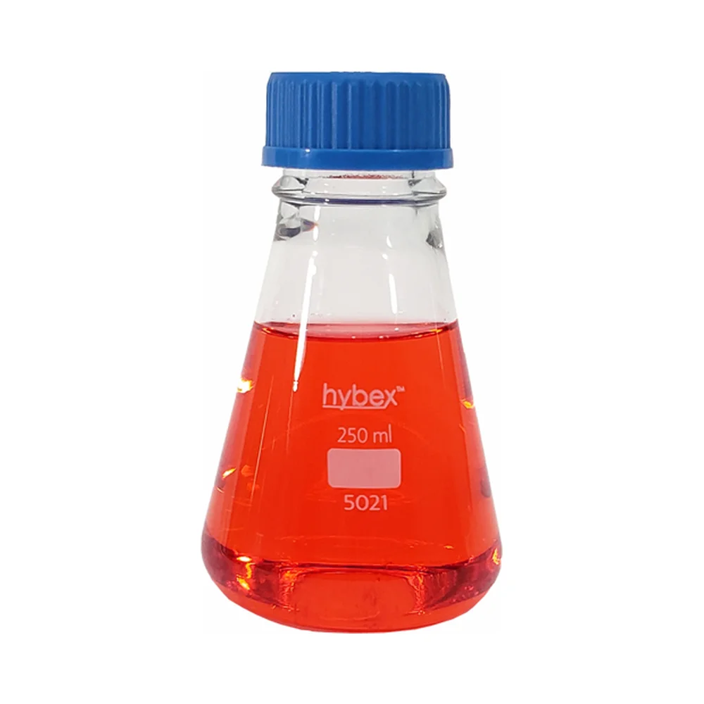 hybex 250 mL Erlenmeyer Flask with GL45 Cap, 12/pk - Laboratory Equipment | Legacy Lab Supplies
