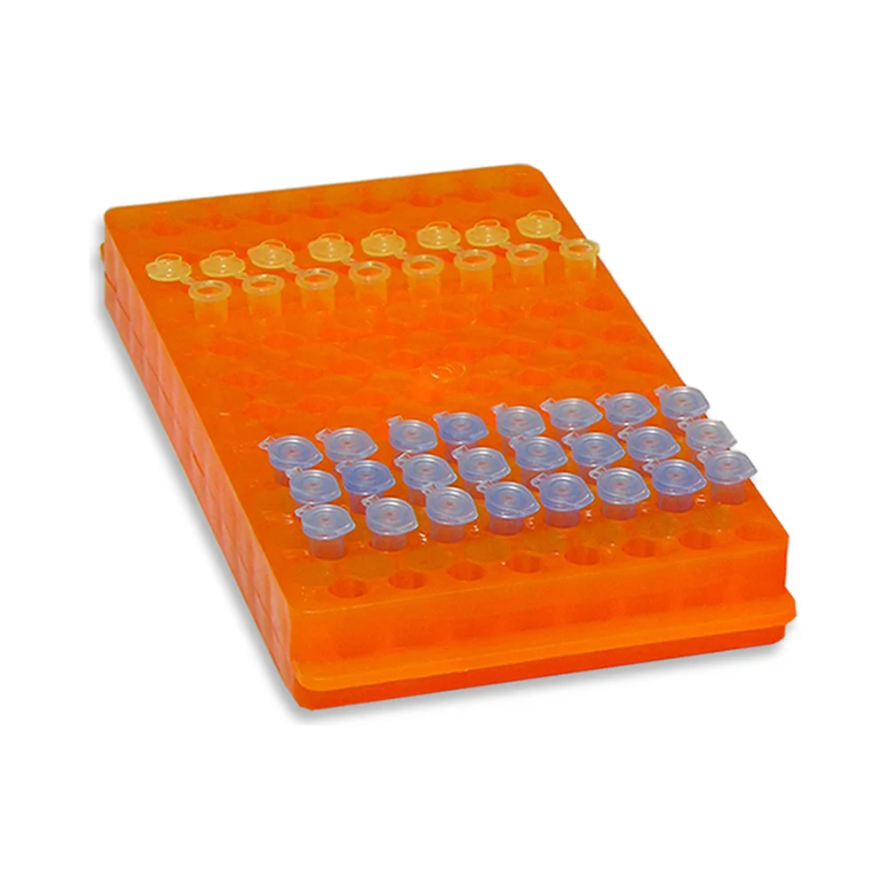 Tube Rack, 96 × 0.5 mL (8 mm) - Laboratory Equipment | Legacy Lab Supplies