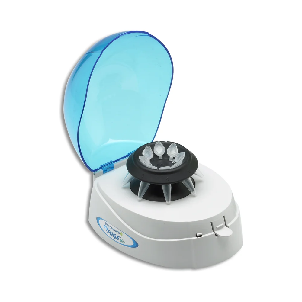 MyFuge Mini Centrifuge, Blue Lid, with 2 Rotors , 100–240 V - Laboratory Equipment | Legacy Lab Supplies