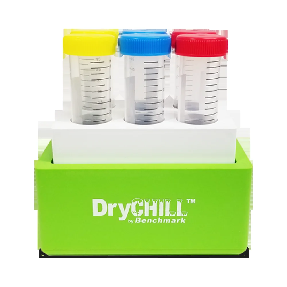DryChill 6 × 50 mL Passive Cooling Block - Laboratory Equipment | Legacy Lab Supplies