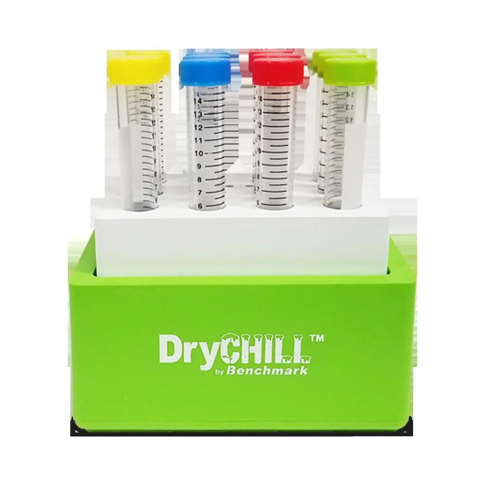 DryChill 12 × 15 mL Passive Cooling Block - Laboratory Equipment | Legacy Lab Supplies