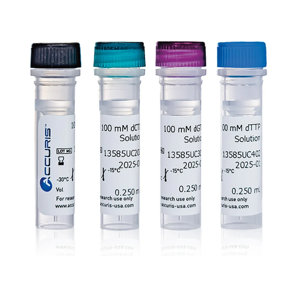 100 mM dNTP Set, 4 Separate Tubes (dATP / dGTP / dTTP / dCTP), 250 µL Each - Laboratory Equipment | Legacy Lab Supplies
