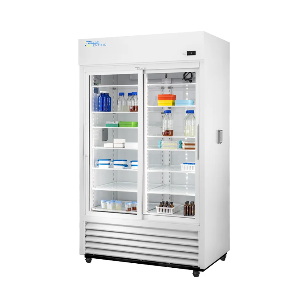True Scientific TSCI-1000LR-SLG-M-WW-1A 2°C to 10°C Laboratory Refrigerator, 1028 L / 36.3 cu ft, Slide Glass Door - Laboratory Equipment | Legacy Lab Supplies