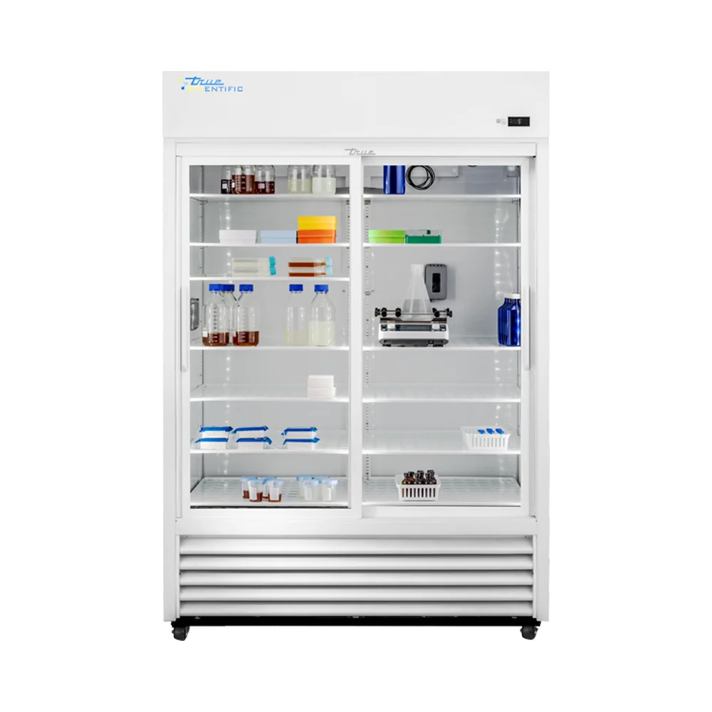 True Scientific TSCI-1200CR-SLG-M-WW-1A 2°C to 10°C Chromatography Refrigerator, 1204 L / 42.5 cu ft, Slide Glass Door - Laboratory Equipment | Legacy Lab Supplies