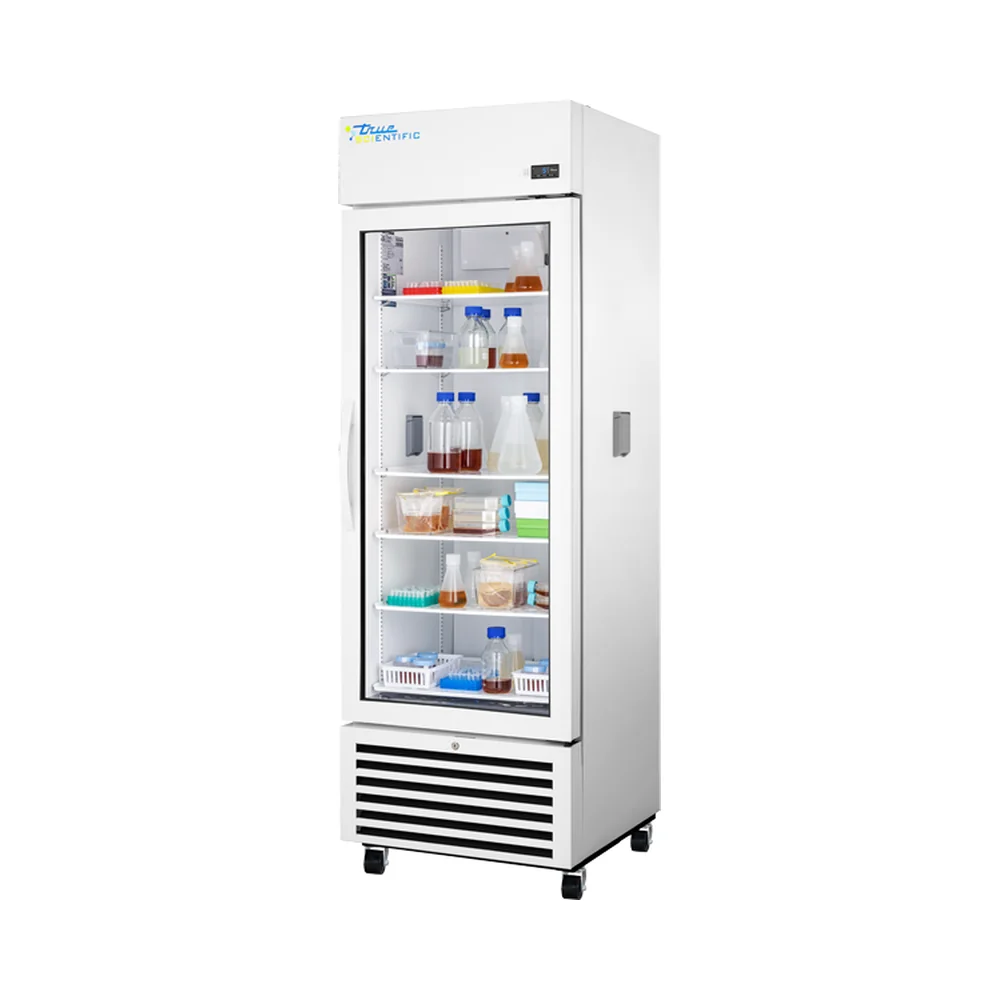 True Scientific TSCI-450LR-SWG-R-WW-1A 2°C to 10°C Laboratory Refrigerator, 437.8 L / 15.46 cu ft, Swing Glass Door - Laboratory Equipment | Legacy Lab Supplies