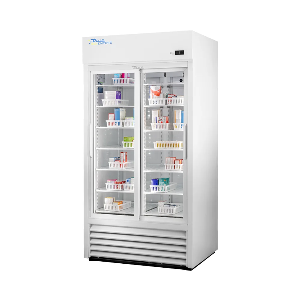 True Scientific TSCI-850PR-SLG-M-WW-1A 2°C to 8°C Pharmacy Refrigerator, 835 L / 29.5 cu ft, Slide Glass Door - Laboratory Equipment | Legacy Lab Supplies