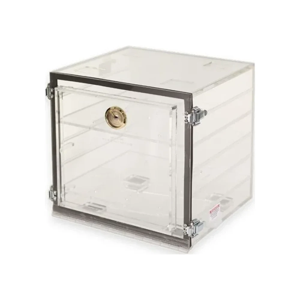 Yamato PLA-860CGNS Clear Acrylic Desiccator, 12" × 12" × 12", One Cubicle - Laboratory Equipment | Legacy Lab Supplies