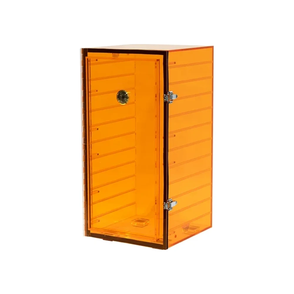 Yamato PLA-8615CGANS Amber Acrylic Desiccator, 12" ร 12" ร 24", One Cubicle - Laboratory Equipment | Legacy Lab Supplies