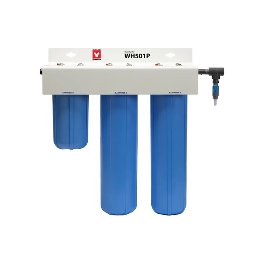 Yamato High Purity DI System - 2-1/2" Diameter (10" Carbon, (2) 20" Mixed Bed, & 200 K DI Light) - Laboratory Equipment | Legacy Lab Supplies
